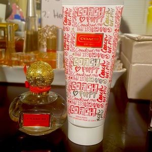 Coach and lotion perfume set